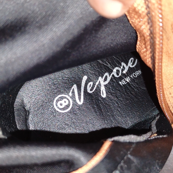 Vepose Women's Suede Fall Boots Over The Knee High Vegan  Side Zipper Size 7.5 - Picture 5 of 11